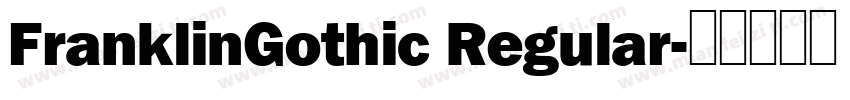 FranklinGothic Regular字体转换